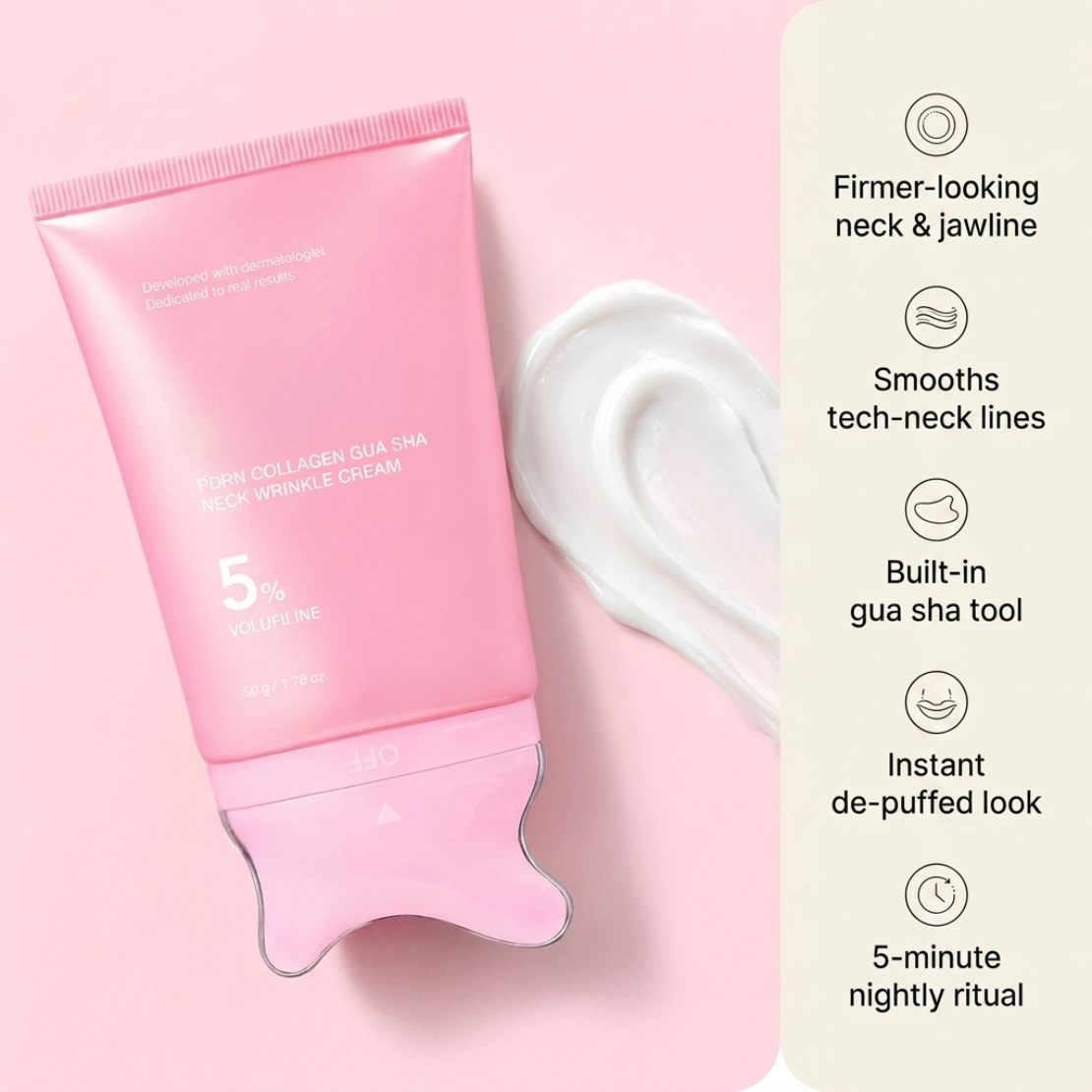 PDRN Collagen Gua Sha Neck Wrinkle Cream